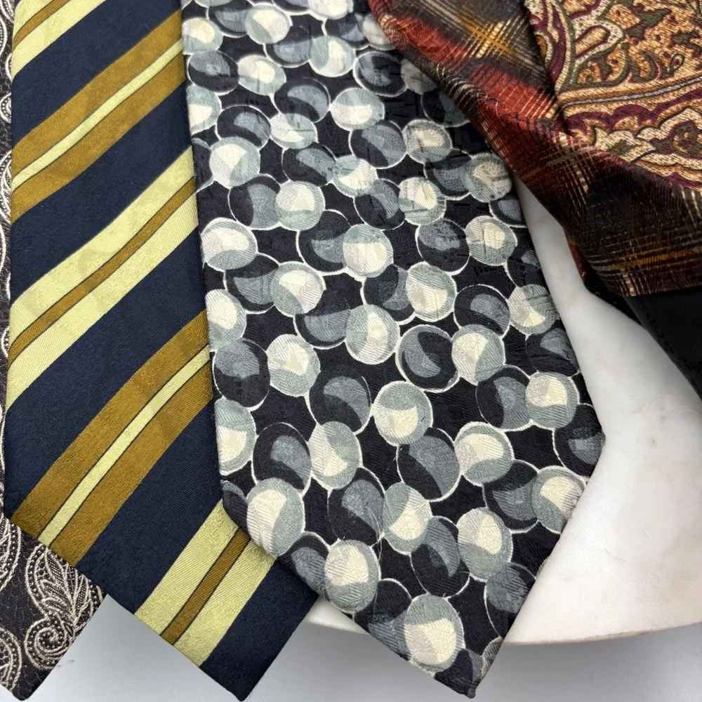 Ermenegildo Zegna‎ Silk Mens Ties Set Of 6 Italy Old Money 3.75x59-60